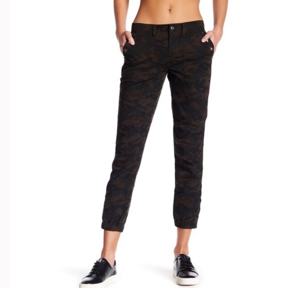 Kensie Camo Print Stud Cargo Pants 14/32 - Picture 1 of 5